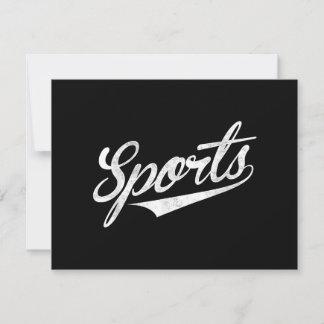 Das Wort Sport Ein lustiges ironisches Design, das
