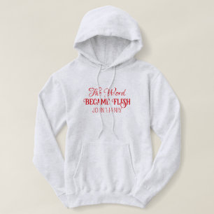 Das Wort wurde zu Fleisch Weihnachtsblüte Verse Re Hoodie