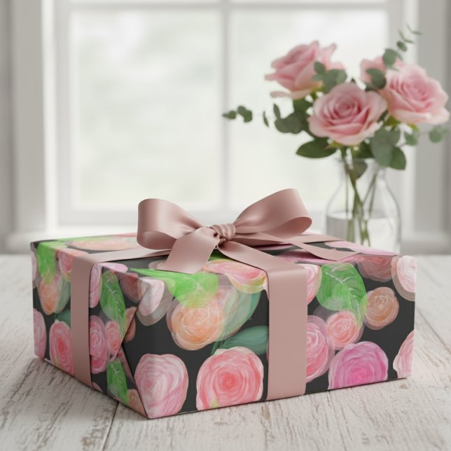 Das Wrap-Set der künstlerischen Rose Geschenkpapier Set (The Ultimate Artistic Rose Wrap Set Wrapping Paper Sheets)