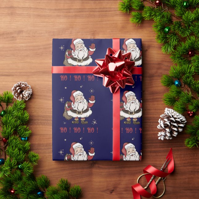 Das Wrapping Paper von Santa Claus Geschenkpapier (Feiertagsgeschenk)