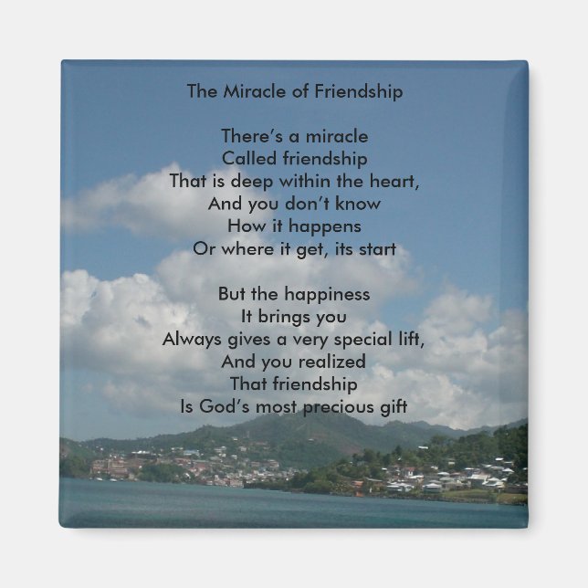 Das Wunder der Freundschaft Magnet (Vorne)