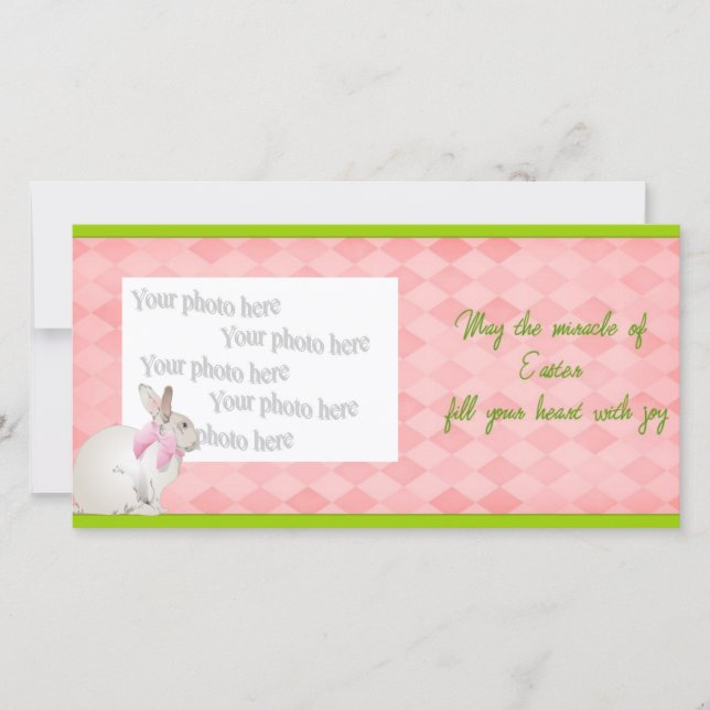 Das Wunder der Osterzeit Feiertagskarte (Vorderseite)