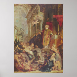 Das Wunder des hl. Ignatius Poster