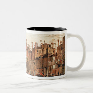 Das Wunder des Relikts des wahren Kreuzes Zweifarbige Tasse
