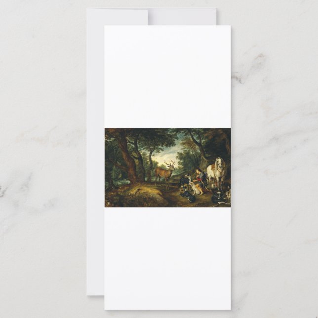 Das Wunder von Saint Hubert von Peter Paul Rubens (Vorderseite)