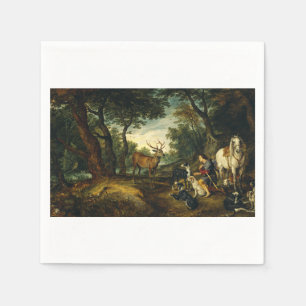 Das Wunder von Saint Hubert von Peter Paul Rubens Serviette