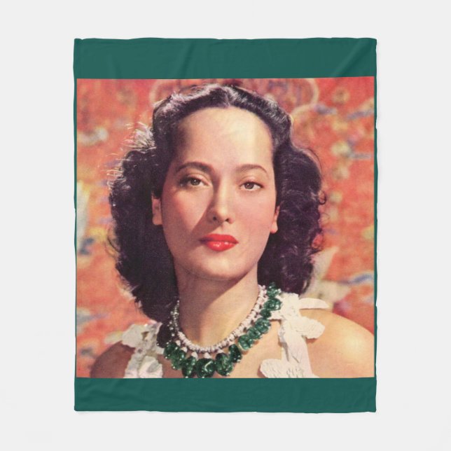 das wunderschöne Merle Oberon Fleecedecke (Vorderseite)