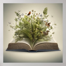 Das wunderschöne offene Buch Poster