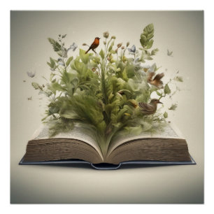 Das wunderschöne offene Buch Poster