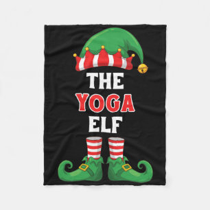 Das Yoga-Elfen-Shirt Lustiges Weihnachten für Yogi Fleecedecke