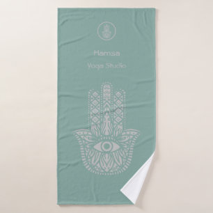 Das Yoga Studio Hamsa von Seafoam Green ist indivi Badehandtuch