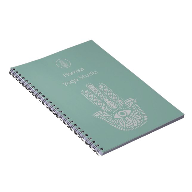 Das Yoga Studio Hamsa von Seafoam Green ist indivi Notizblock (Rechte Seite)
