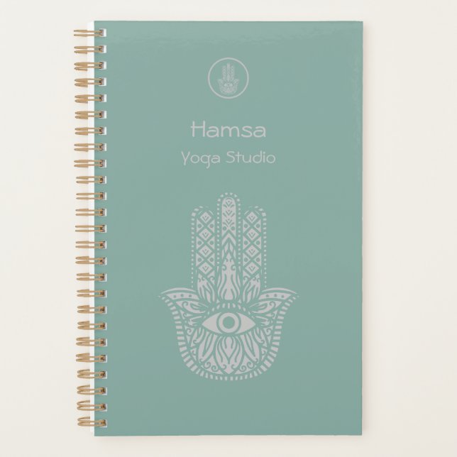 Das Yoga Studio Hamsa von Seafoam Green ist indivi Planer (Vorderseite)