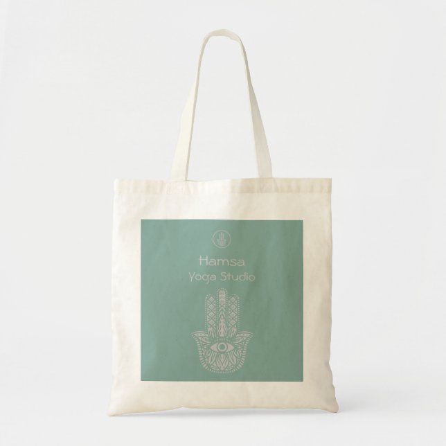 Das Yoga Studio Hamsa von Seafoam Green ist indivi Tragetasche (Vorne)