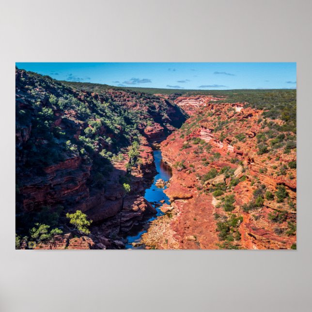 Das Z-Bend von Kalbarri, Australien - Poster (Vorne)