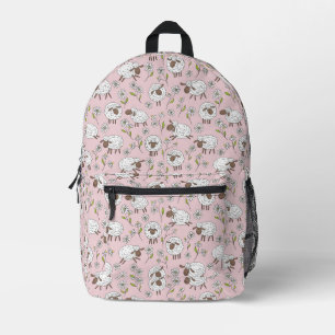 Das Zählen von Schafen auf Baumwollkerzen Bedruckter Rucksack