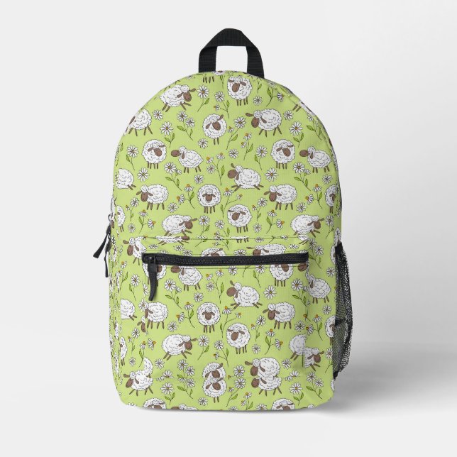 Das Zählen von Schafen auf Honigtau Bedruckter Rucksack (Vorderseite)