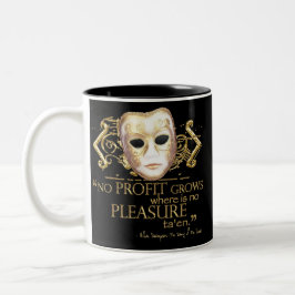 Das Zähmen des Spitzmaus-Zitats (Goldversion) Zweifarbige Tasse