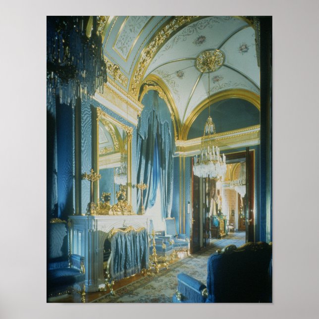 Das Zar-Schlafzimmer in den privaten Apartments Poster (Vorne)