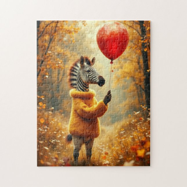Das Zebra und der rote Ballon (Vertikal)
