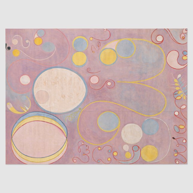 Das zehn größte Erwachsene Nr. 8 von Hilma Klint Seidenpapier (Vorderseite)