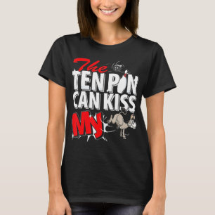 Das zehnte Button kann meinen Donkey-Bowling küsse T-Shirt