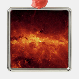 Das Zentrum der Milchstraße mit Staub Silbernes Ornament