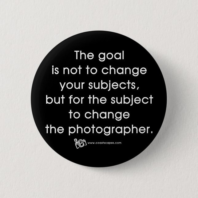 Das Ziel des Fotografen Button (Vorderseite)