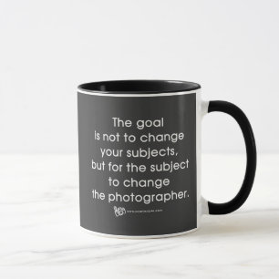 Das Ziel des Fotografen Tasse