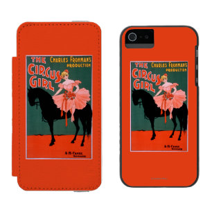 Das Zirkus-Mädchen - Frau auf PferdeTheater- Incipio Watson™ iPhone 5 Geldbörsen Hülle