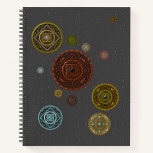 Das Zodiac Spiral Notebook Notizbuch