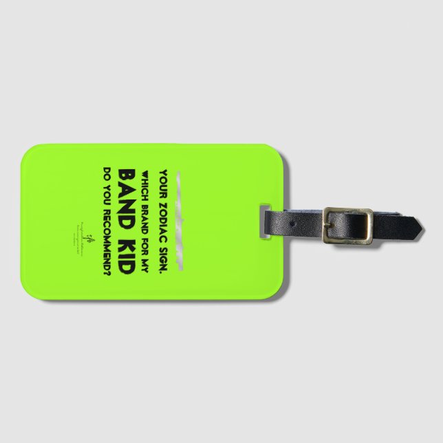 Das Zodiakzeichen Anti-ISO-Limon wird durch die Zo Gepäckanhänger (Vorderseite (Horizontal))