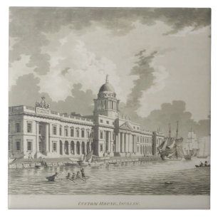 Das Zollamt, Dublin, 1792 (Stich) Fliese