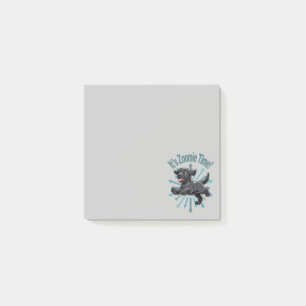 Das Zoomie Time Black Lab Post-it Klebezettel