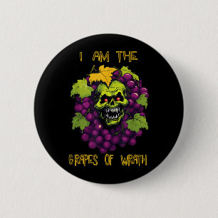 Das Zorn-Trauben Halloween-Kostüm-Shirt Lustig Button