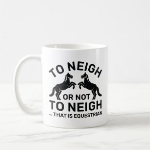 Das zu neigen oder nicht zu neigen ist Reittier Kaffeetasse