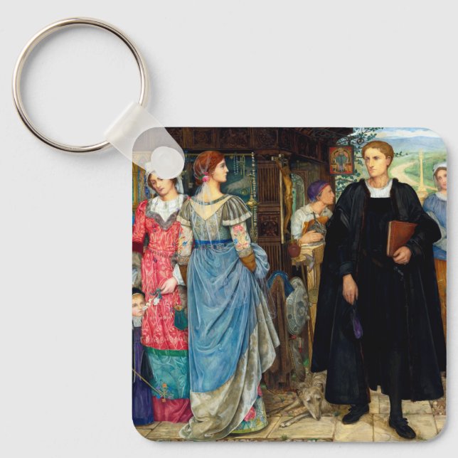 Das Zufallstreffen um 1907 von Kate Elizabeth Bunc Schlüsselanhänger (Vorderseite)
