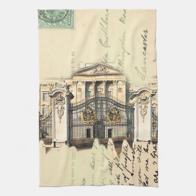 Das Zuhause der Queen Geschirrtuch (Vertikal)
