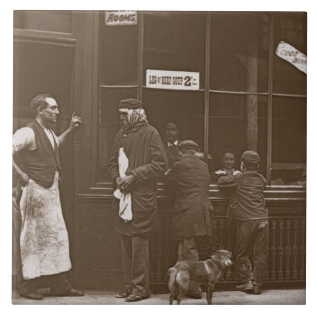 "Das Zuhause" eines Convicts, 1876-77 Fliese (Vorderseite)