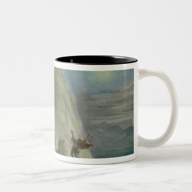 Das Zuhause No.2 der Hexen Zweifarbige Tasse (Rechts)