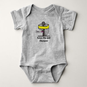 Das zukünftige Disc-Golfmeister-Baby onsie Baby Strampler