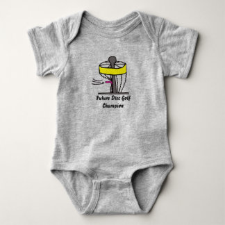 Das zukünftige Disc-Golfmeister-Baby onsie Baby Strampler