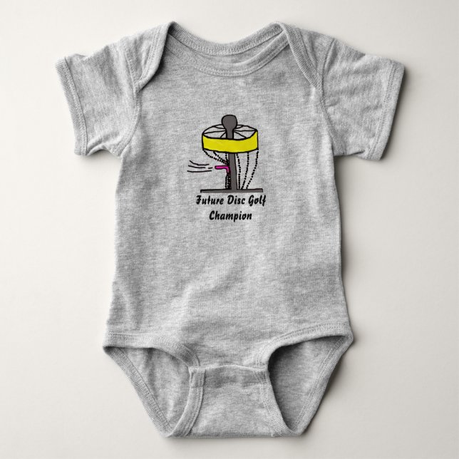 Das zukünftige Disc-Golfmeister-Baby onsie Baby Strampler (Vorderseite)