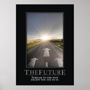 Das zukünftige Motivierend Parody-Poster Poster