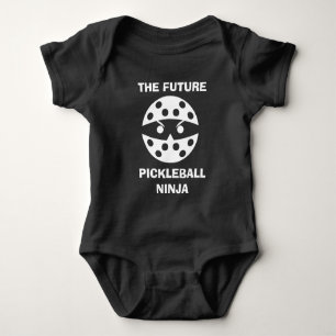 Das zukünftige Pickleball Ninja, niedlich für Ba Baby Strampler