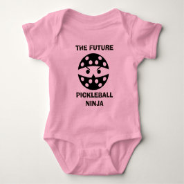 Das zukünftige Pickleball Ninja, niedliches Gesche Baby Strampler