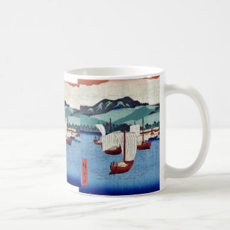Das Zurückbringen segelt bei Yabase durch Ando, Kaffeetasse