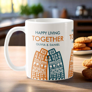 Das Zusammenleben romantisch Kaffeetasse