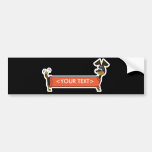 Daschund Dog anpassbar,<YOUR TEXT> Autoaufkleber
