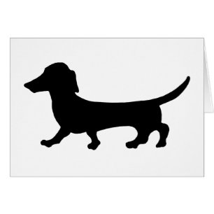 Daschund Greating Karte